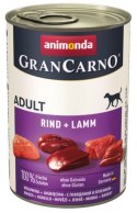 Animonda GranCarno Adult Rind Lamm Wołowina + Jagnięcina puszka 400g