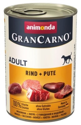 Animonda GranCarno Adult Rind Pute Wołowina + Indyk puszka 400g