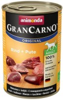 Animonda GranCarno Adult Rind Pute Wołowina + Indyk puszka 400g