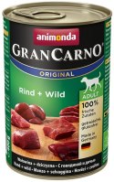 Animonda GranCarno Adult Rind Wild Wołowina + Dziczyzna puszka 400g