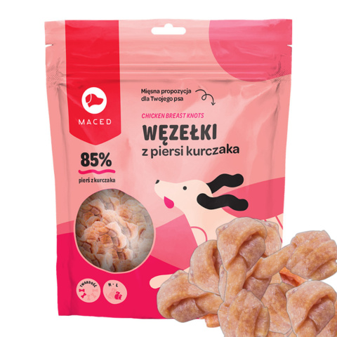 Maced Węzełki z piersi kurczaka 6cm 500g