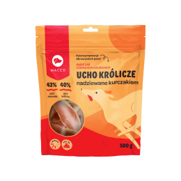 SM UCHO KRÓLICZE NADZIEWANE KURCZAKIEM (UCHO KRÓLICZE Z KURCZAKIEM) 500 g