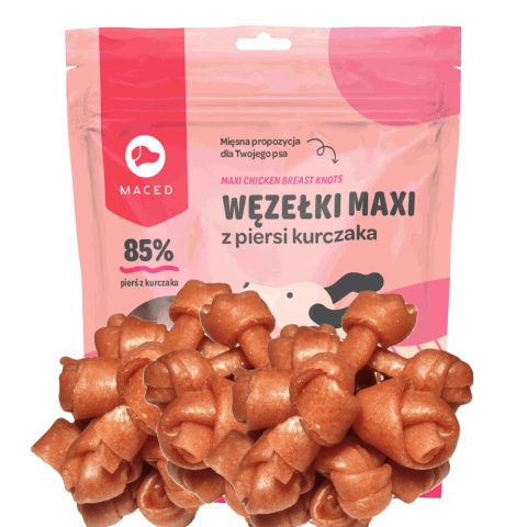 Węzełki maxi z piersi kurczaka 500g