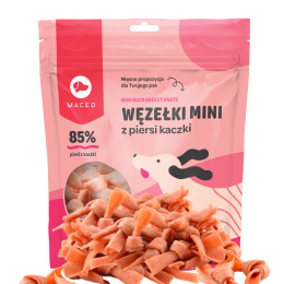 Węzełki mini z piersi kaczki w kształcie kokardki 500g