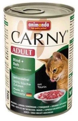 Animonda Carny Adult Wołowina, Sarnina + Borówka puszka 400g