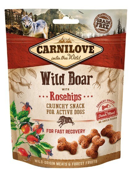 Carnilove Dog Snack Fresh Crunchy Wild Boar and Rosehips 200g