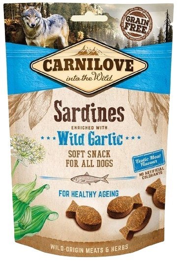 Carnilove Dog Snack Fresh Soft Sardines and Wild Garlic 200g