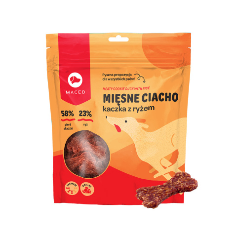 SM MIĘSNE CIACHO KACZKA Z RYŻEM (KOSTKI Z KACZKĄ I RYŻEM) 500 g