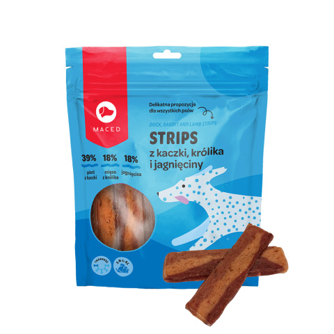 SM STRIPS Z KACZKI, KRÓLIKA I JAGNIĘCINY (TRIO KACZKA,KRÓLIK,JAGN.) 500 g