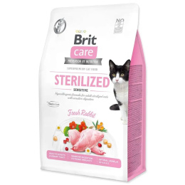 Brit Care Sterilized Sensitive Sucha Karma dla Kotów z Królikiem 400g