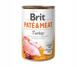 Brit Mokra Karma dla Psa Pasztet z Kawałkami Mięsa z Indykiem 400g