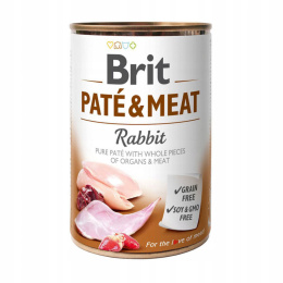 Brit Mokra Karma dla Psa Pasztet z Kawałkami Mięsa z Królikiem 400g