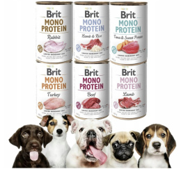 Mokra Karma dla Psa Brit Care Mono Protein Mix Smaków 400g*6szt