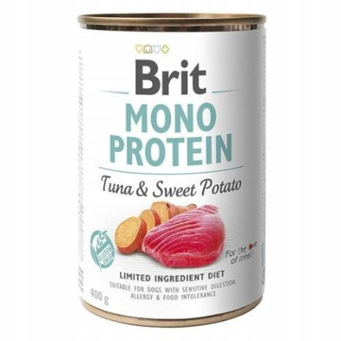 Mokra Karma dla Psa Brit Care Mono Protein tuńczyk i Słodkie Ziemniaki 400g Mokra Karma dla Psa Brit Care Mono Protein tuńczyk i Słodkie Ziemniaki 400g