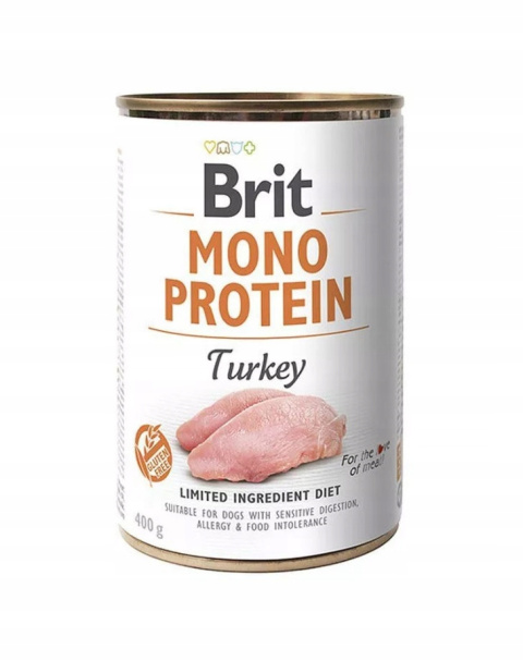 Mokra Karma dla Psa Brit Care Mono Protein z Indykiem puszka 400g Mokra Karma dla Psa Brit Care Mono Protein z Indykiem puszka 400g
