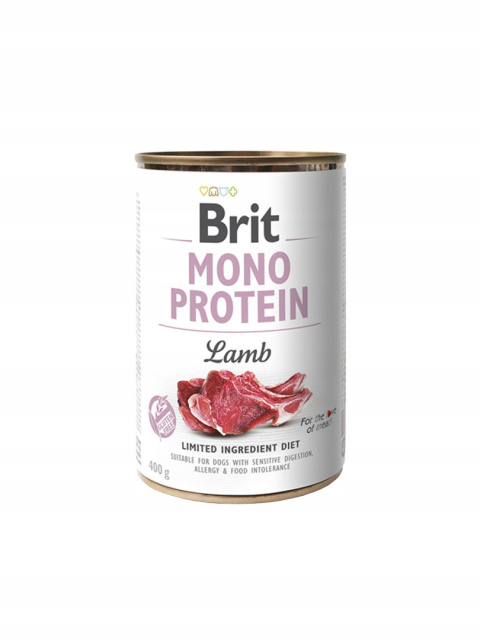 Mokra Karma dla Psa Brit Care Mono Protein z Jagnięciną 400g Mokra Karma dla Psa Brit Care Mono Protein z Jagnięciną 400g