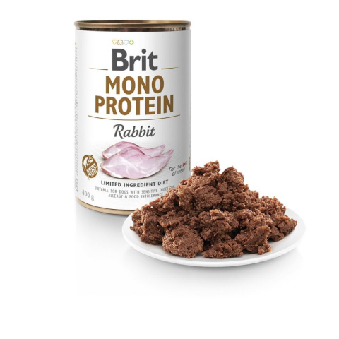 Mokra Karma dla Psa Brit Care Mono Protein z Królikiem 400g Mokra Karma dla Psa Brit Care Mono Protein z Królikiem 400g